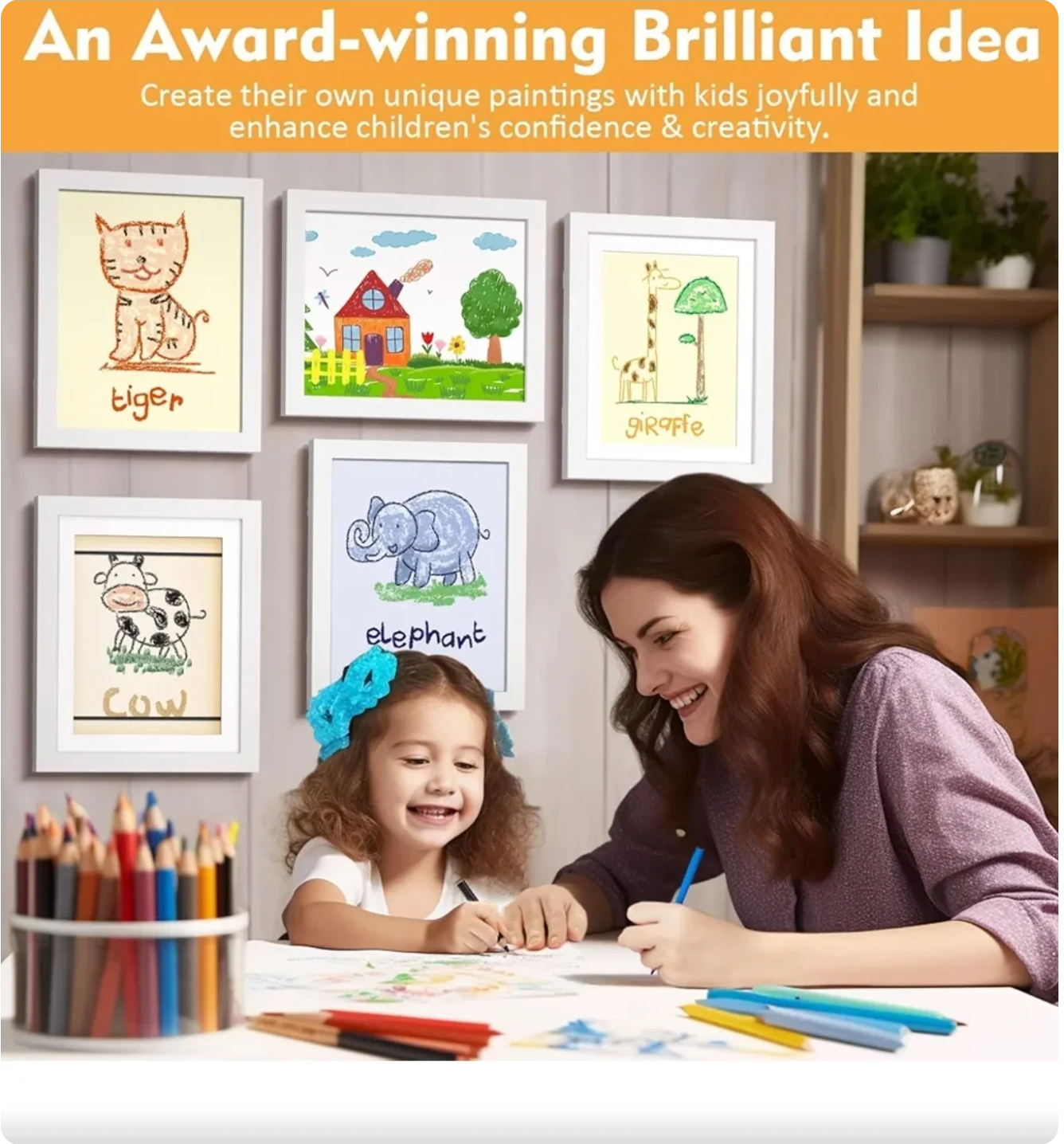 Kids Art Display Magnetic Frame